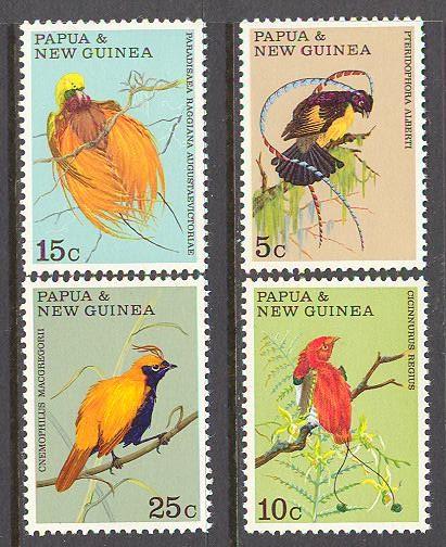 PAPUA NEW GUINEA Sc# 301 - 304 MNH FVF Set4 Bird of Paradise