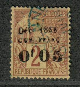 Fr. Guiana Sc#2 Used/VF, Cv. $600