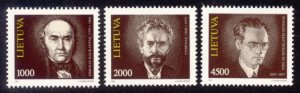 Lithuania Sc# 446-8 MNH Famous Lithuanians