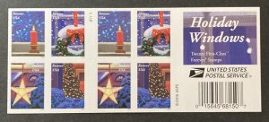 U.S. 2016 #5148b Booklet, Holiday Windows, MNH.