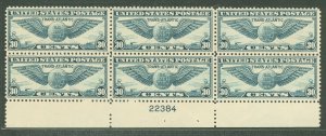 United States #C24 Mint (NH) Plate Block