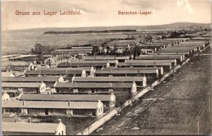 Germany WW1 PPC - Baracken-Lager - J15931