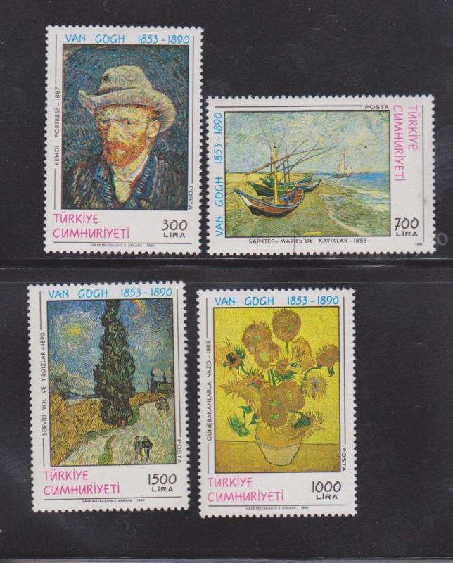 Turkey Scott #  2481-84 Paintings MNH