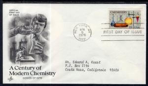 US 1683 Chemistry Artcraft Typed FDC