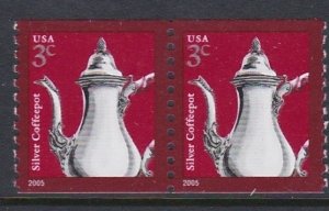 3759 Silver Coffeepot Coil Pair MNH