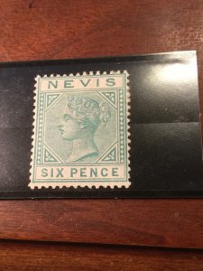 Nevis Scott # 28 , Gibbons #32 Very Scarce Mint Stamp Catalog Scott $500.00!