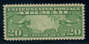 US Stamp #C9 Map & Planes 20c - PSE Cert - MNH  