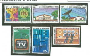 Maldive Islands #678-680/732-734 Mint (NH) Single (Complete Set)