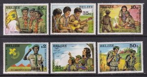 Belize 638-643 Boy Scouts MNH VF