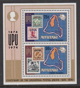 Aitutaki 103a UPU Souvenir Sheet MNH VF