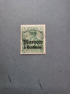 Stamps German Offices in Morocco Scott #32A used