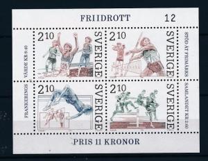 [44757] Sweden 1986 Sports Athletics MNH Sheet