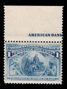 MOMEN: US STAMPS #230 MINT OG NH VF+ LOT #87059**