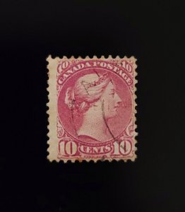 Canada, Cancel, Scott 40, Used
