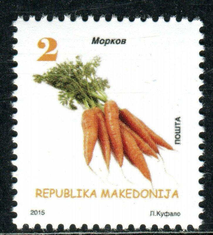 197 - MACEDONIA 2015 - Vegetables - Red Carrot - MNH Set