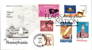 #4317 FOON: Pennsylvania State Flag Combo Artcraft FDC