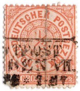 1868 Germany North German Confederation 1/2 Groschen Used