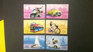 Cuba 2018 Transportation Issue Scott# 6049-6054 Mint XF NH CPL set of 6