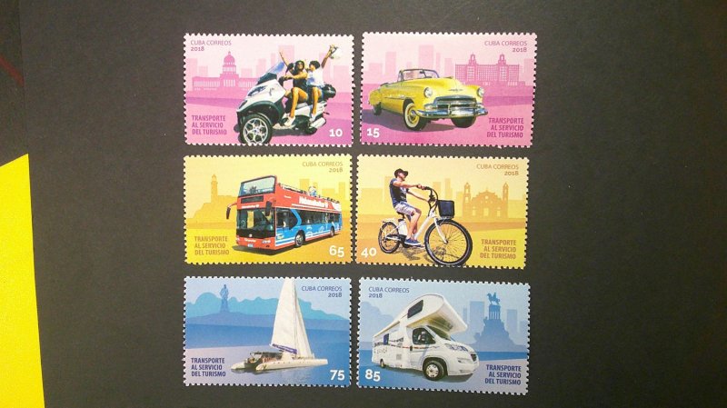 Cuba 2018 Transportation Issue Scott# 6049-6054 Mint XF NH CPL set of 6