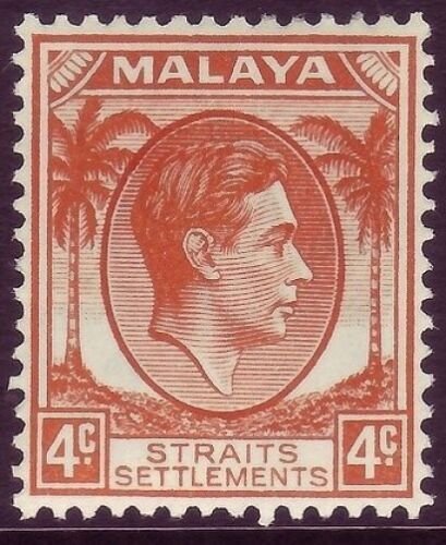 MALAYSIA - Straits Settlements SG280, 4c orange, LH MINT. Cat £19. 