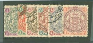 Rhodesia (1890-1923) #50-55 Used Multiple