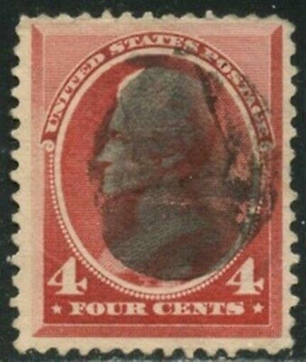 US Sc#215 1888 2c Jackson Carmine Fine & Sound Used