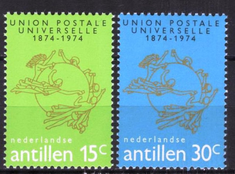 Netherlands Antilles 1974 Sc#364/365 UPU CENTENARY Set (2) MNH