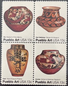 Scott #1706-1709 1977 13¢ Pueblo Art MNH OG