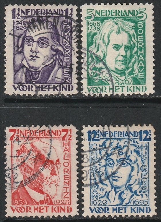 Netherlands 1928 Sc B33-6 set used
