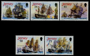 Jersey 1190-4 MNH Battle of Trafalgar, Warships