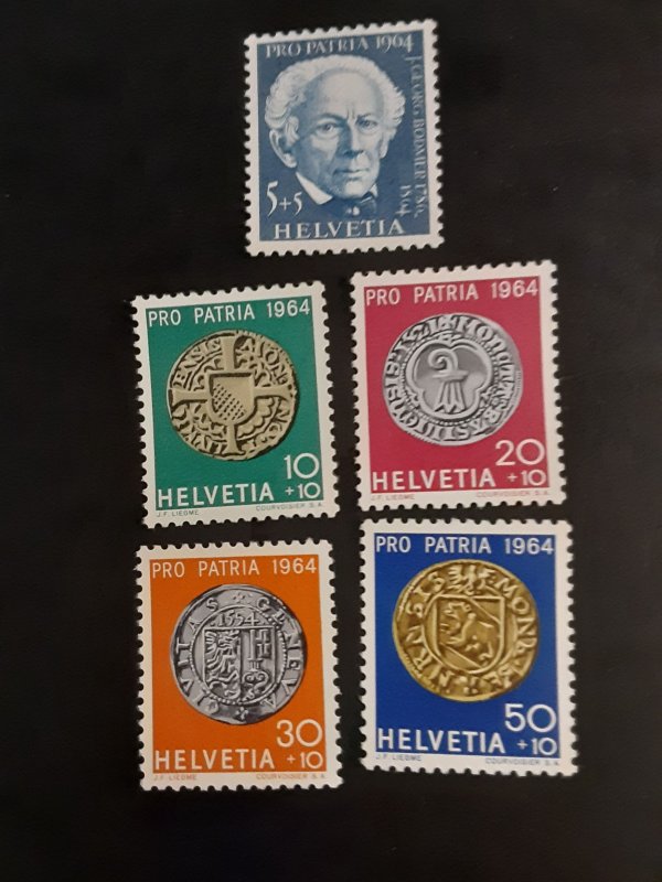 Switzerland  #B334-B338              MNH