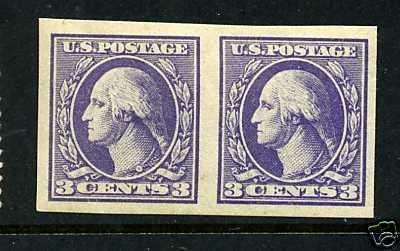 Scott #535 Washington Imperf Mint Pair NH (Stk #535-29)