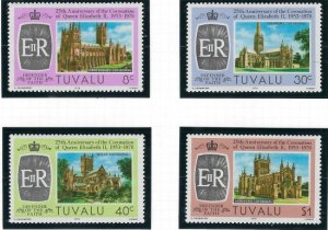 Tuvalu 81-84 MNH 1978 QEII Silver Jubilee (an4774)