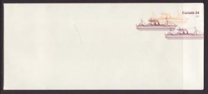 Canada Ship Postal Envelope Unused # 10