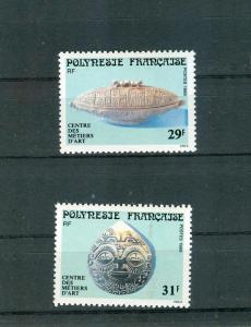 Fr. Polynesia - Sc# 503-4. 1989 Local Handcrafts. MNH. $1.80