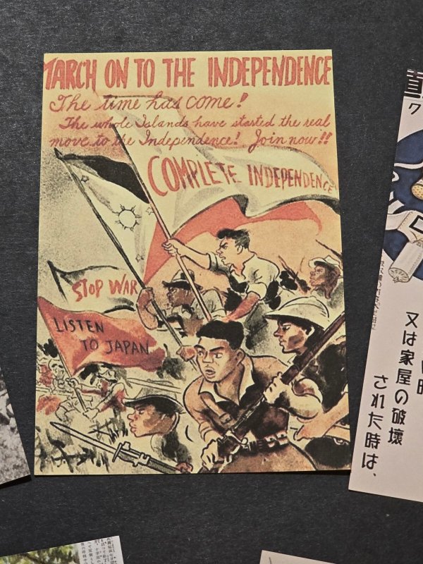 IMPERIAL JAPAN JAPANESE PROPAGANDA MILITARY Postcard lot x 5 WW2 WWII