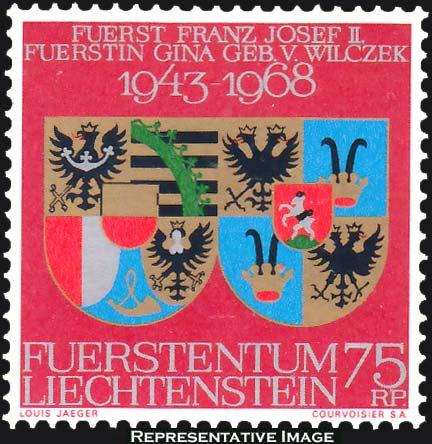 Liechtenstein Scott 446 Mint never hinged.