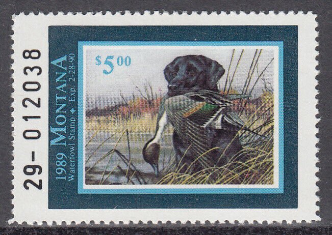 USA Montana MNH Waterfowl  Ducks  Jaffe MT4  Value  $ 12.50