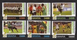 Ghana 2006 - World Cup Germany - set of 6 stamps - Scott #2512-21 - MNH