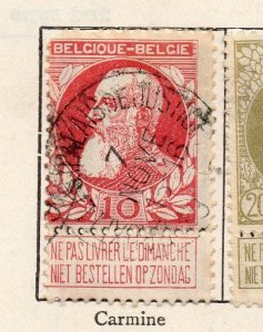 Belgium 1905 Early Issue Fine Used 10c. NW-255996