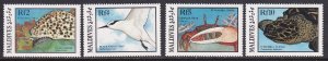 Maldives Islands (1986) Sc 1188//1192 short set MNH. Included top values of set