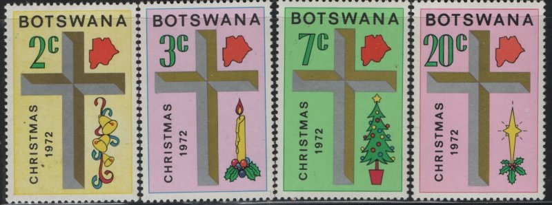 BOTSWANA, 92-95, MNH, 1972, CHRISTMAS