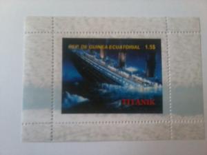 REP, GUINEA ECUATORIAL CINDERELLA SHEET TITANIC SHIPS