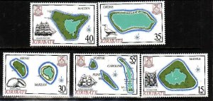 Kiribati-Sc#475-9- id9-unused NH set-Maps-1986-