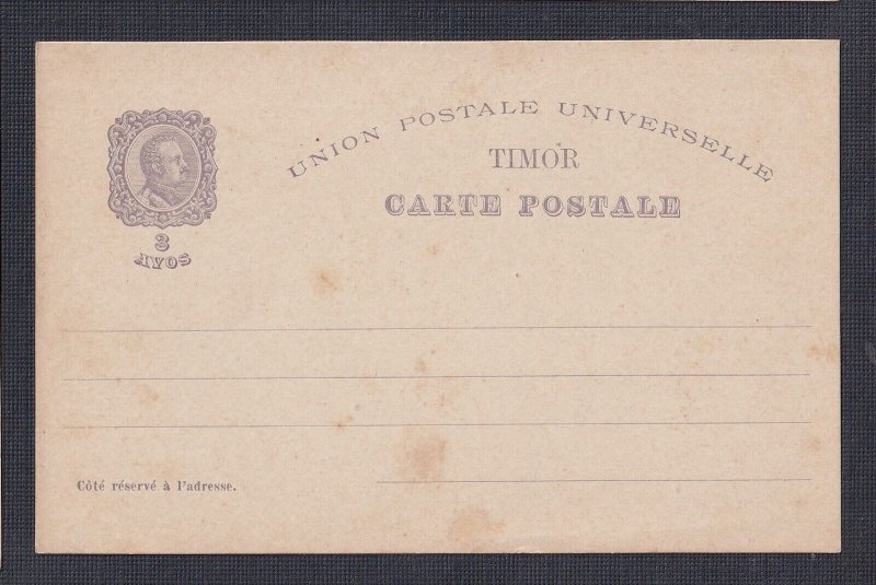 TIMOR PORTUGAL 1898 INDIA 5TH CENTENARY FOUR PS CARDS H&G #2 UNUSED