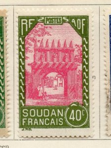 French Soudan 1931-33 Early Issue Fine Mint Hinged 40c. NW-179069