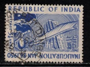 INDIA Scott # 228 Used - Republic Of India Independence Issue