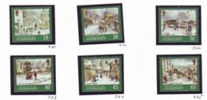 Guernsey Sc 720-5 2000 Christmas stamp set mint NH