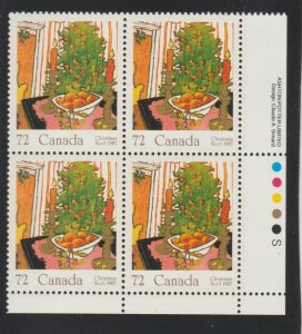 Canada 1150 Christmas 1987 - MNH - Plate block LR