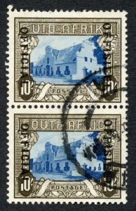 South Africa Officials 1935-49 SGO29 10s blue and sepia OFFICIAL left used